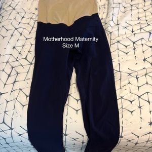 Motherhood maternity navy ankle length dress pants.